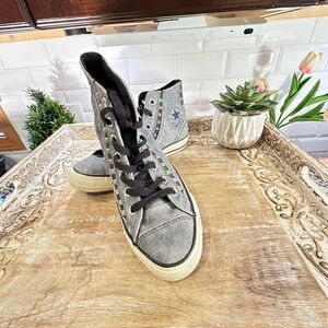 Converse All Star Chuck Taylor High Studded Denim Vintage Blue Stone Size 7